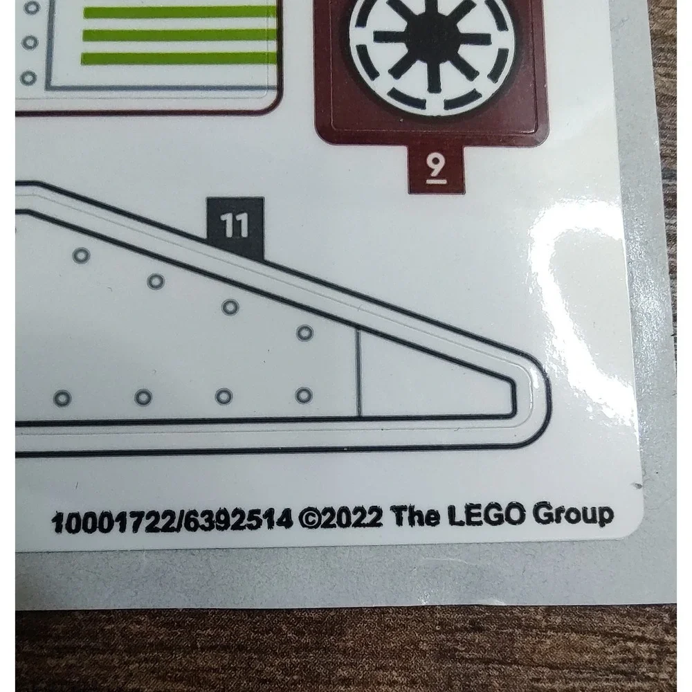 LEGO Sticker Sheet for Set 75342 Star Wars Republic Fighter Tank - Picture 2 of 2